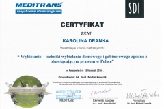Certyfikat - Wybielanie - techniki wybielania domowego i gabinetowego zgodne z obowiązującym prawem w Polsce